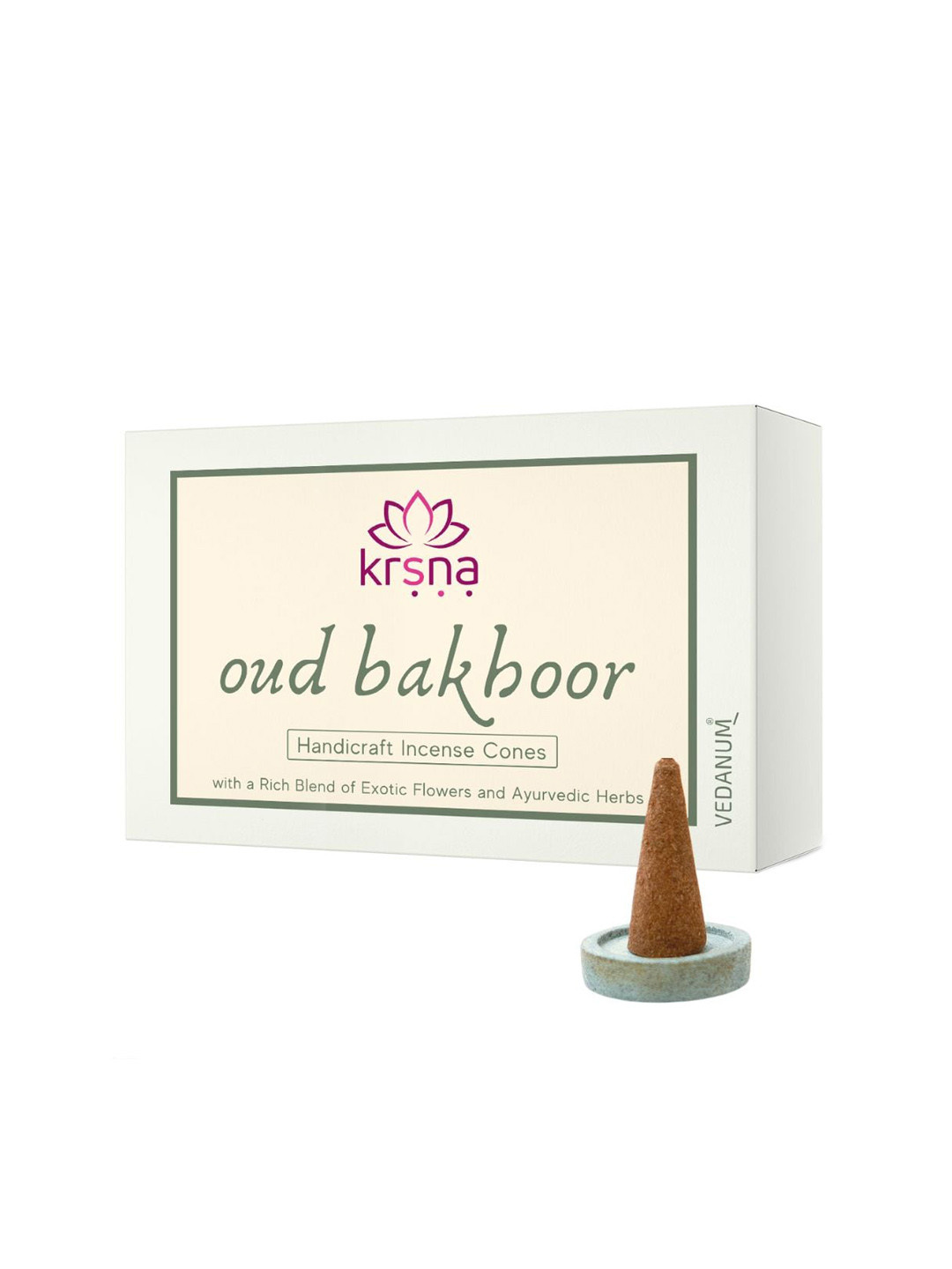 VEDANUM Brown Oud Bakhoor Incense Cones