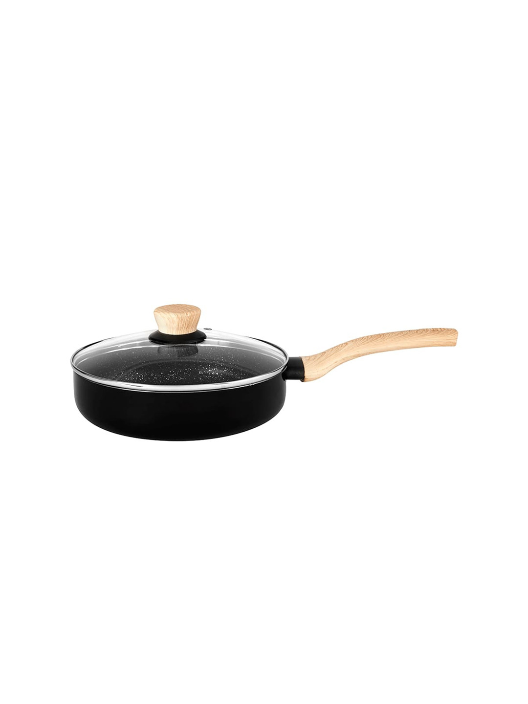 BERGNER Aura Black Non Stick Frying Pan with Lid