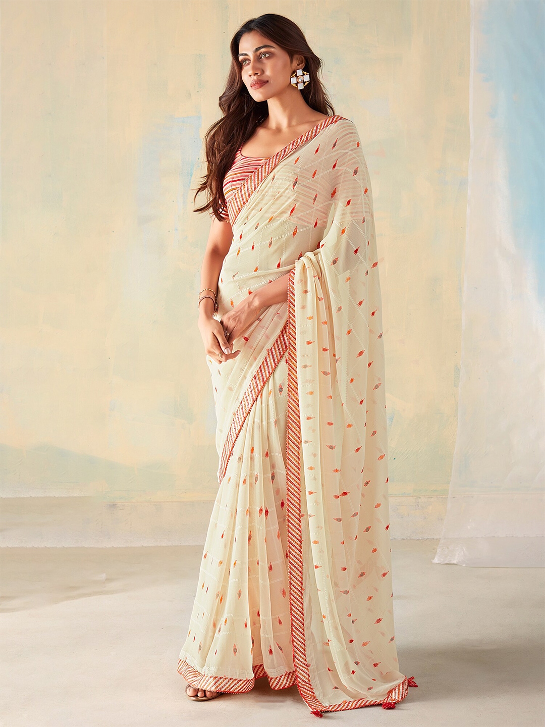 Gota patti sales saree myntra