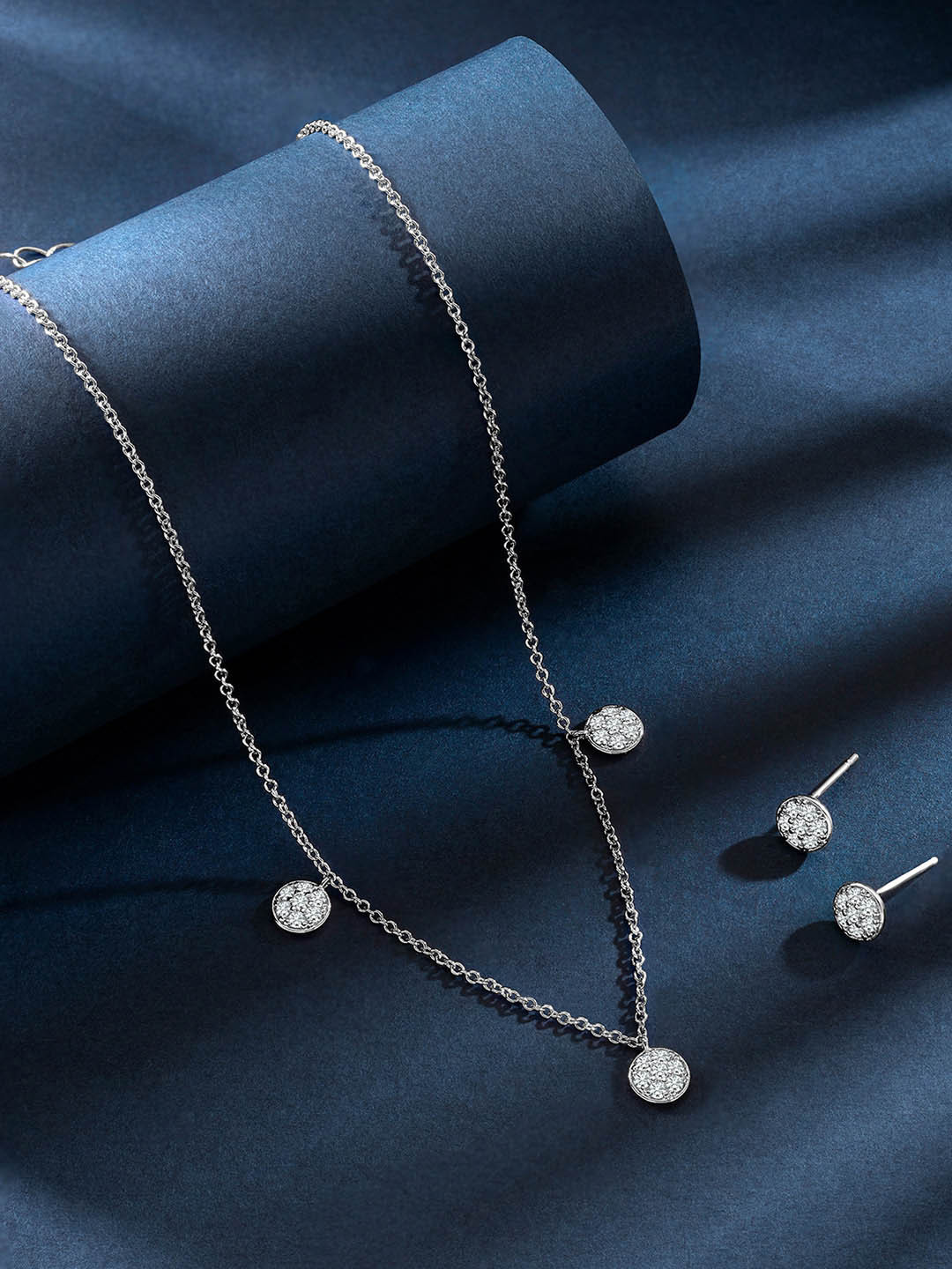 Peora Silver-Plated CZ Jewellery Set