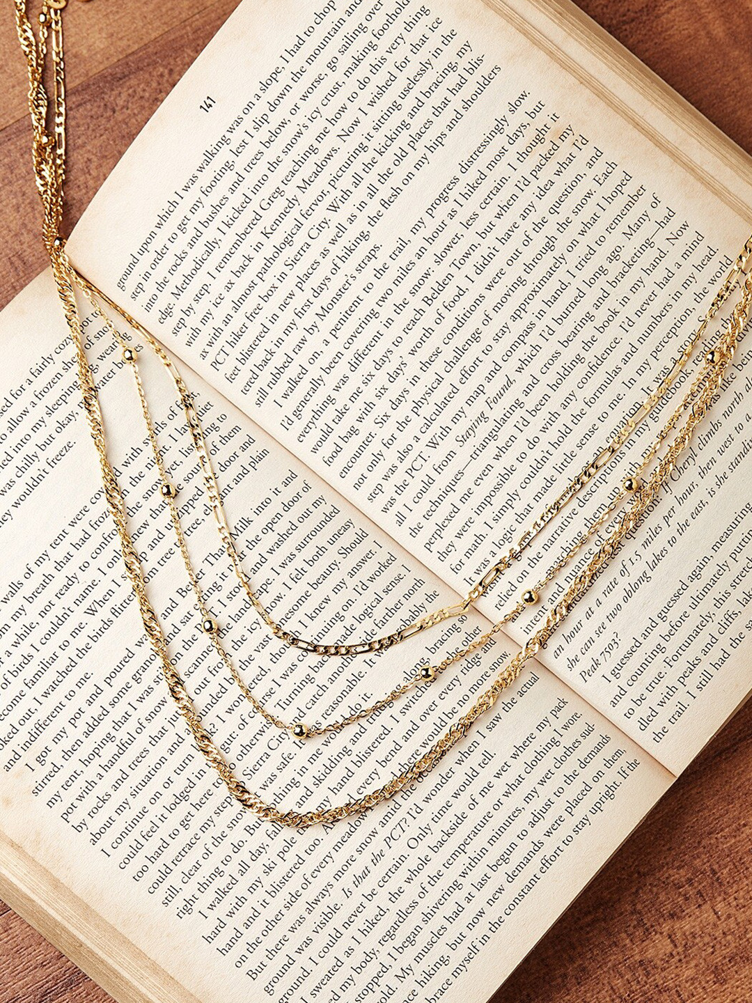 Accessorize 14K Gold-Plated Twisted Curb Chain Layered Necklace