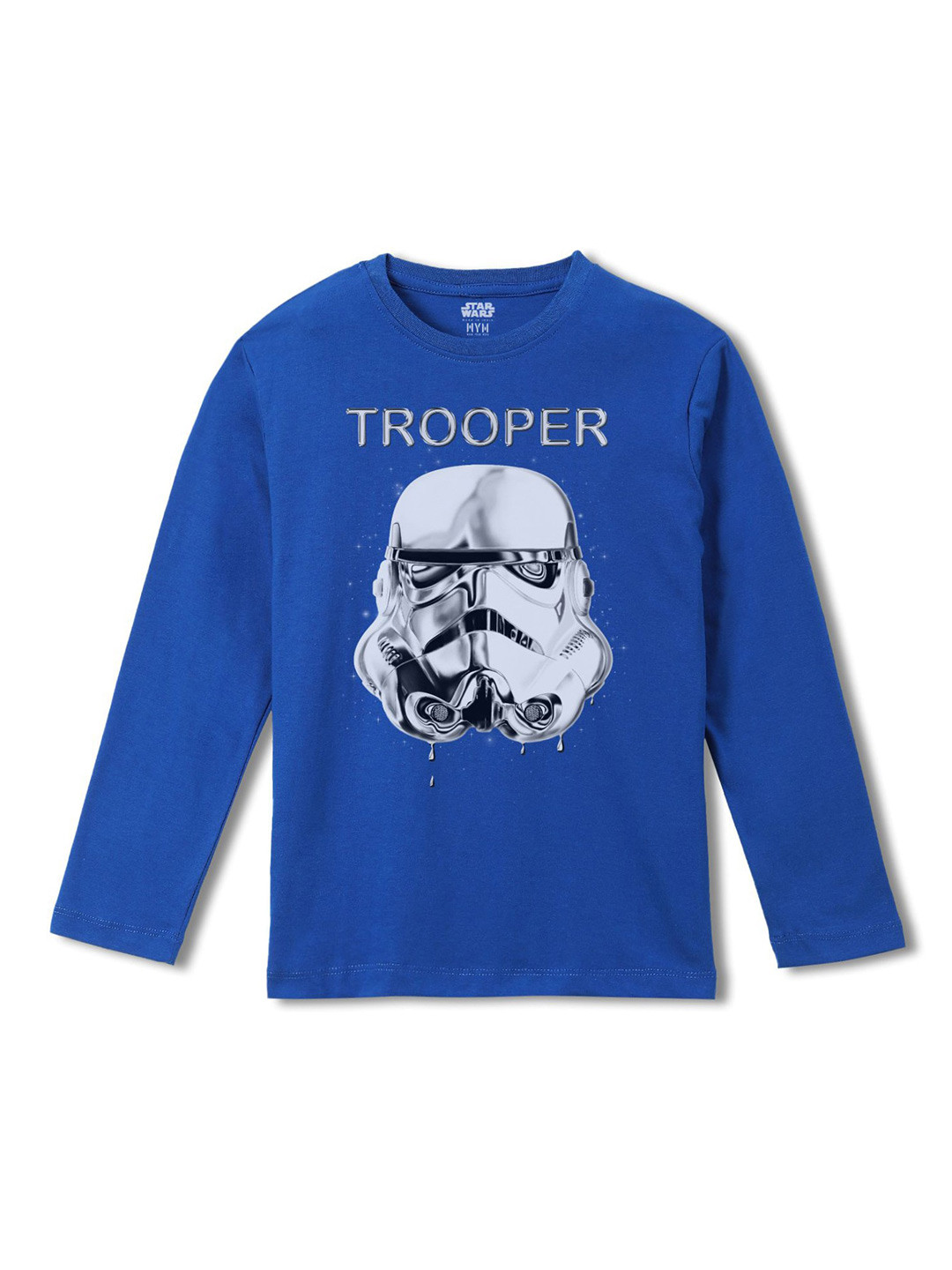 Wear Your Mind Boys Darth Vader Printed Round Neck Regular Fit Cotton T-Shirt