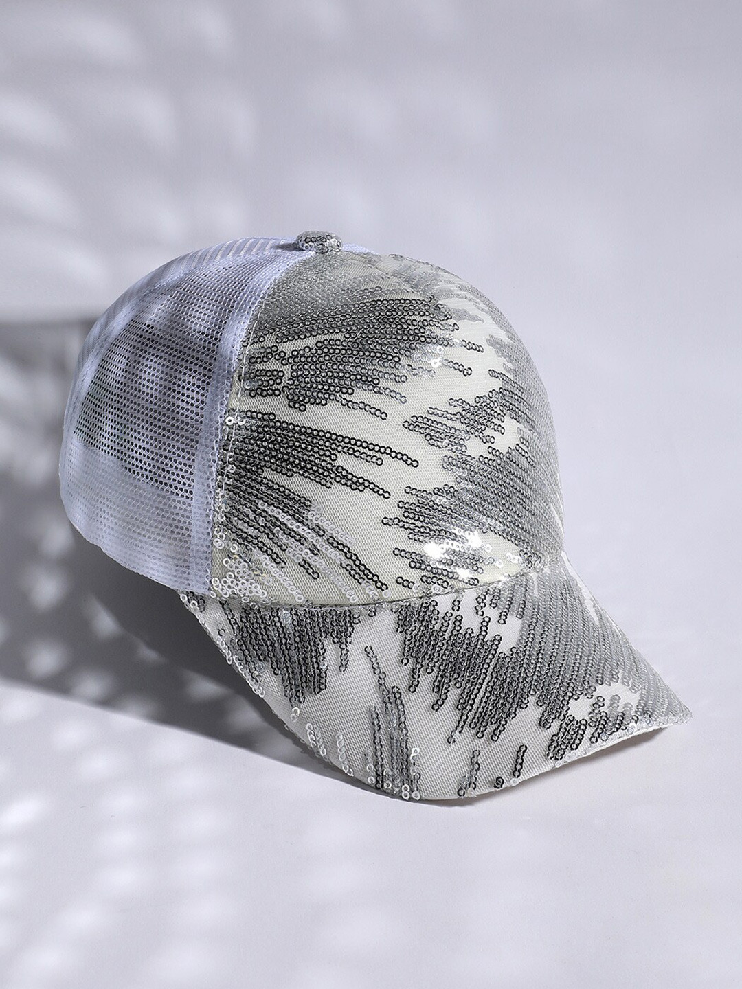 HAUTE SAUCE White Embellished Baseball Cap