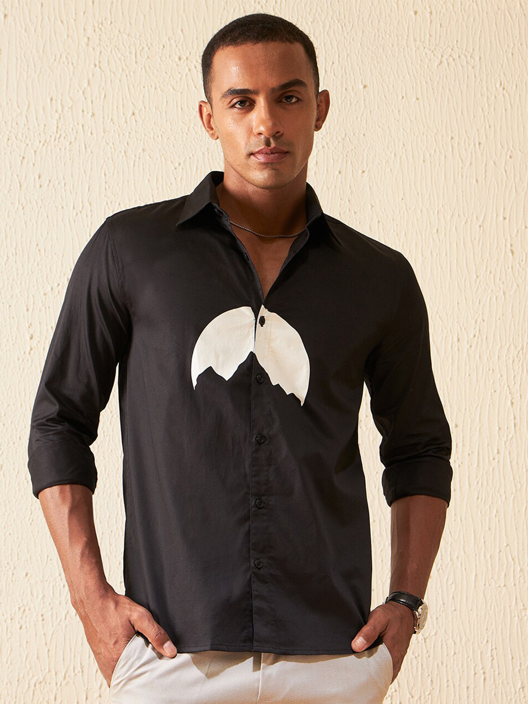 DENNISON Rubber Printed Party Wear Casual Shirt