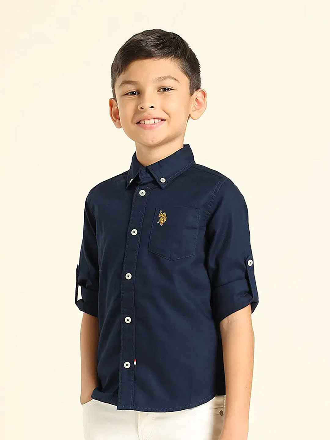 U.S. Polo Assn. Kids Boys Classic Pure Cotton Casual Shirt