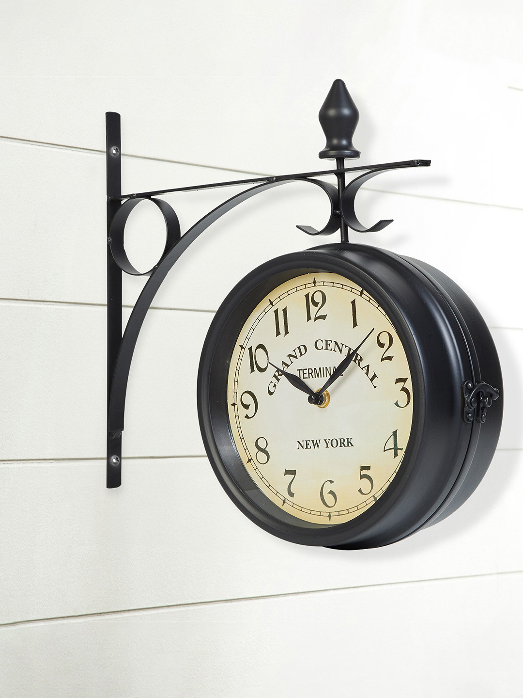 Home Centre Black & White Contemporary Wall Clock