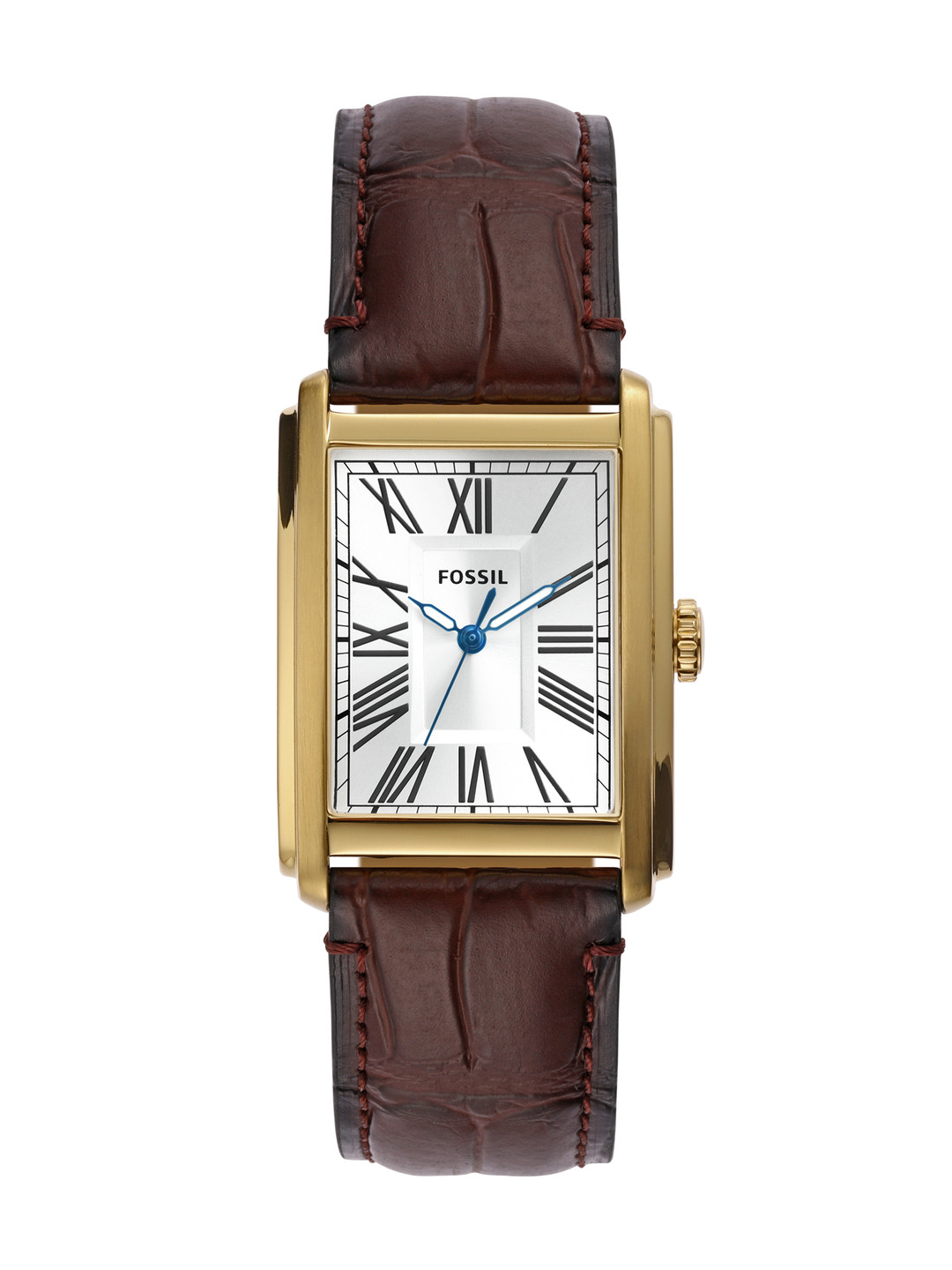 Fossil Men Leather Textured Straps Carraway Analogue Watch FS6011