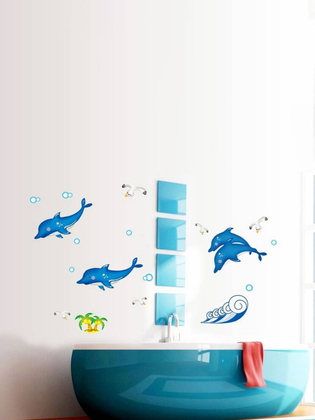 Jaamso Royals Printed Self-Adhesive Water Proof Wall Sticker