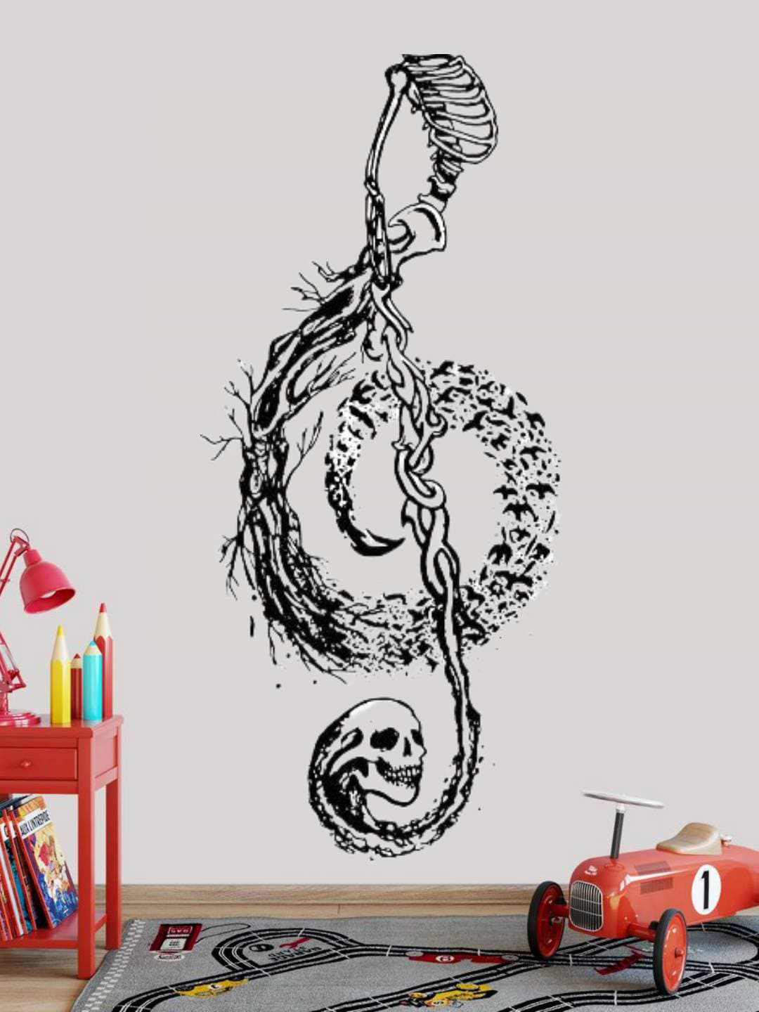 Jaamso Royals Musical Note Printed Self-Adhesive Water Proof Wall Sticker