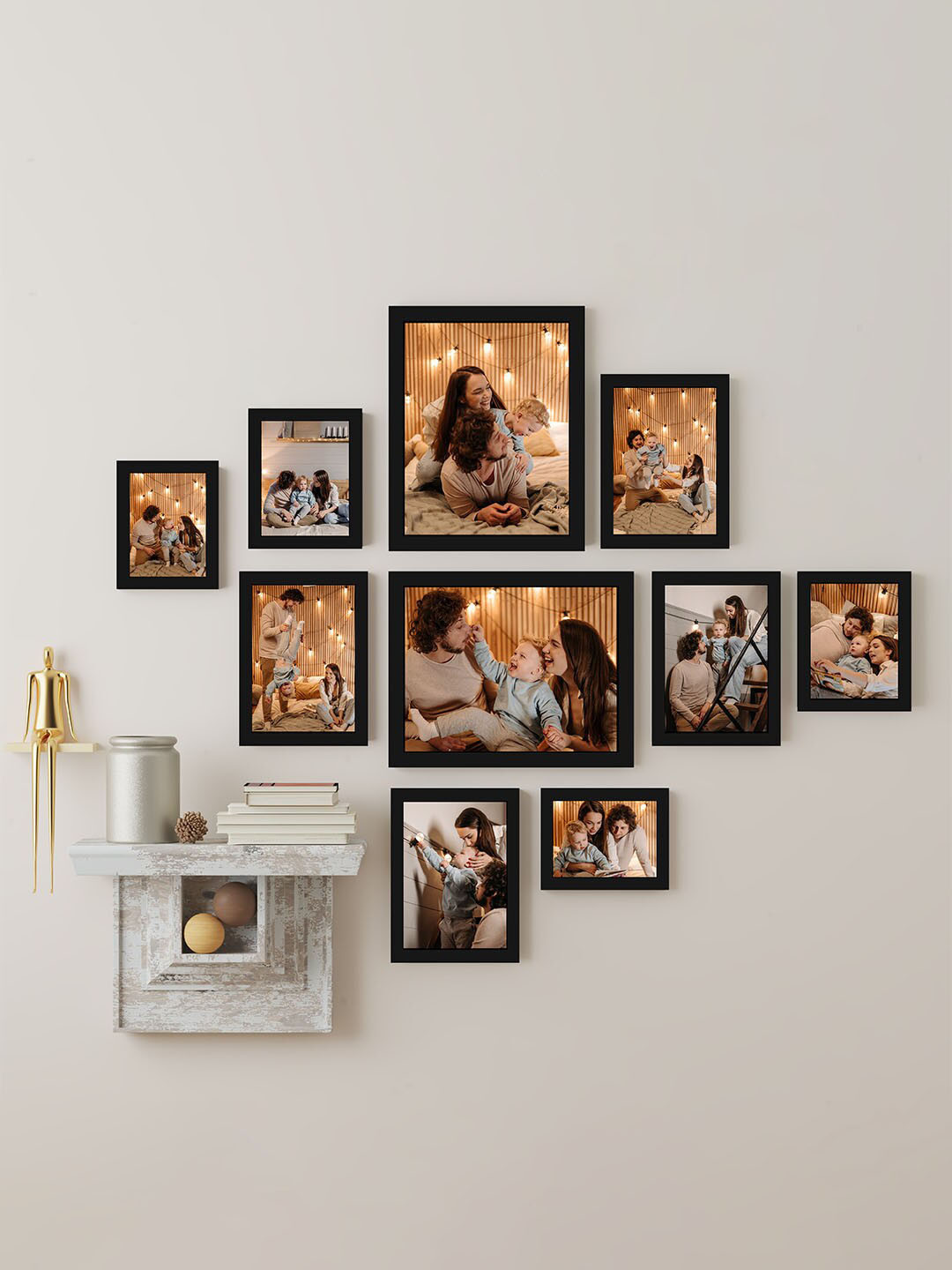 Art Street 10-Pcs Black Wall Photo Frames