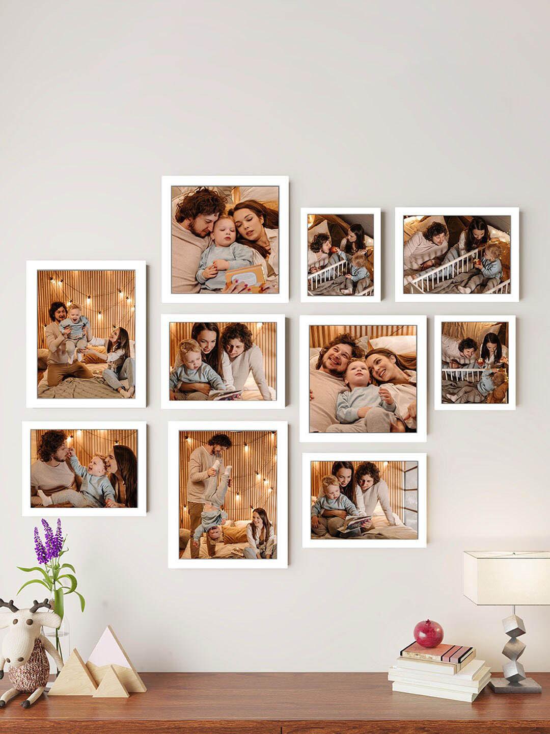 Art Street 10-Pcs White Wall Photo Frames