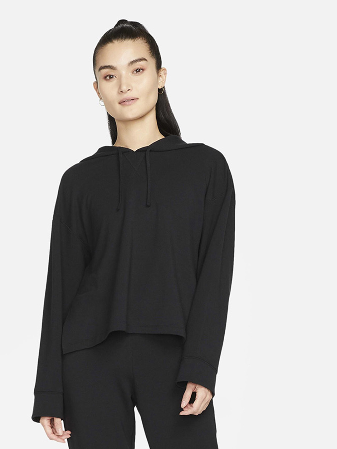 Nike Yoga Dry-Fit Fleece Hooded Pullover Sweatshirt