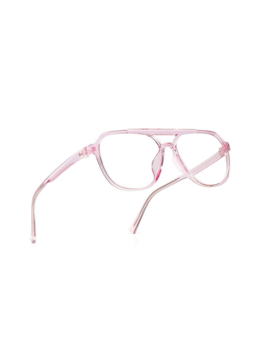 ROYAL SON Unisex Pink Full Rim Oversized Frames With Hard Case