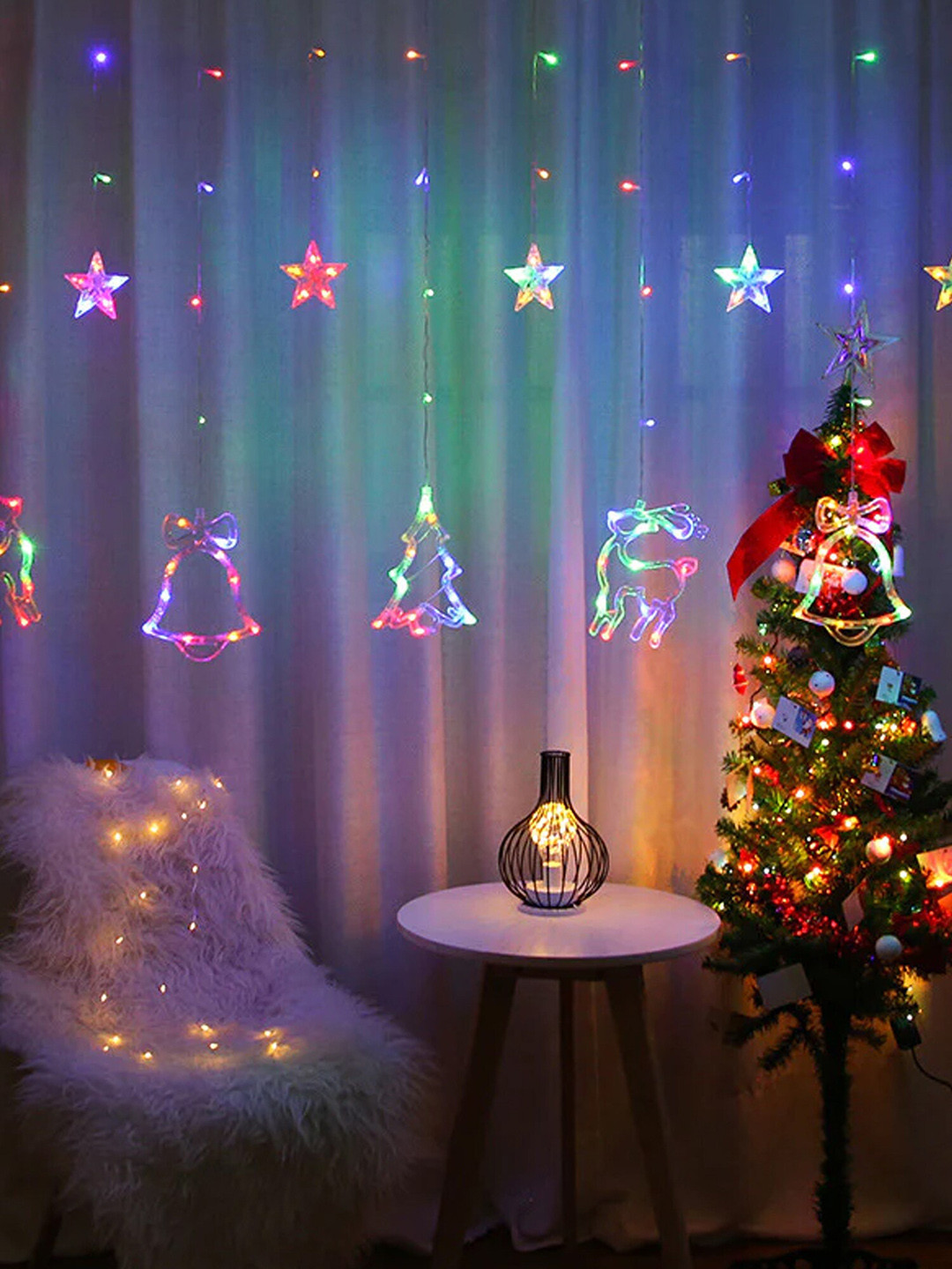 The Purple Tree 2.5m Multicolor Long Lifespan More than 360 LEDs Star Bulb String Lights