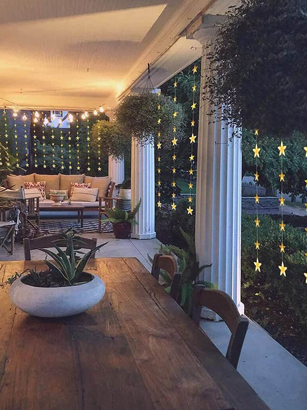 The Purple Tree Warm White Star Bulb Long Lasting String Lights