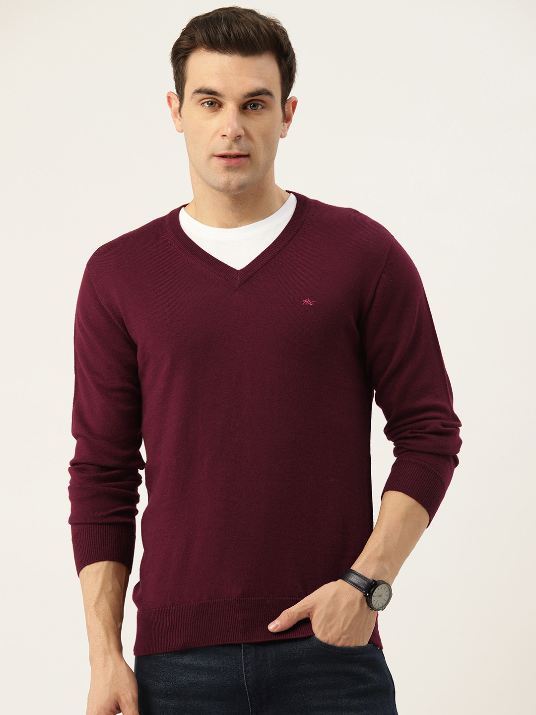 Maroon Sweater Monte Carlo Mens Sweater Online Monte Carlo Maroon
