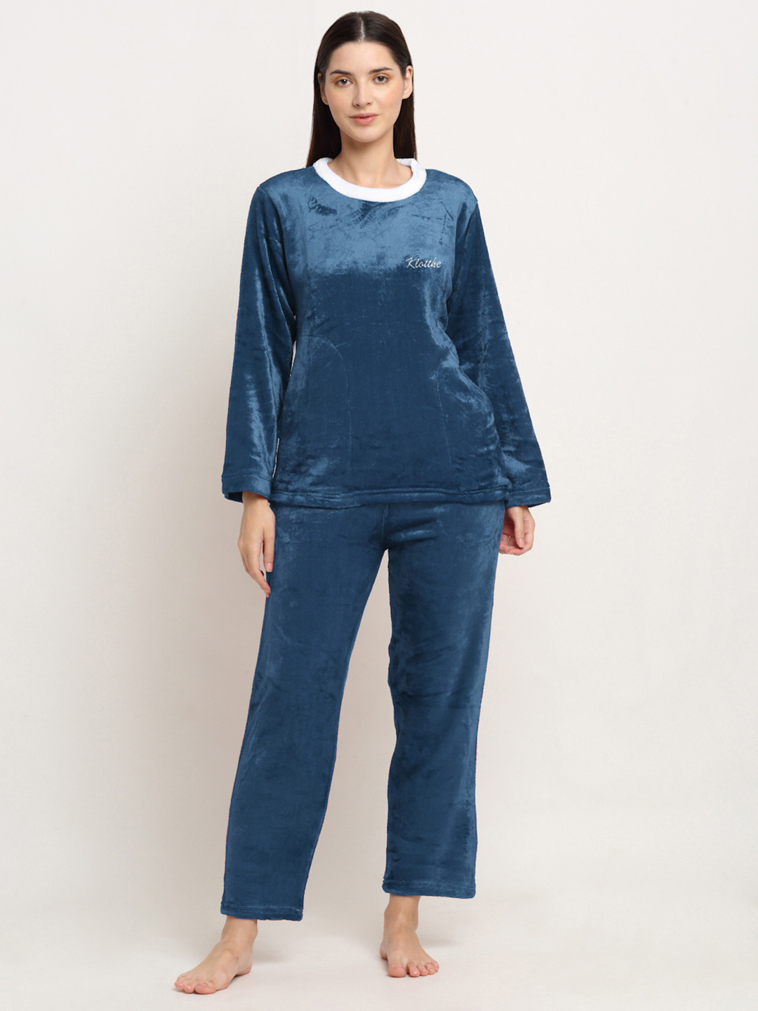 KLOTTHE Round Neck Top With Trousers