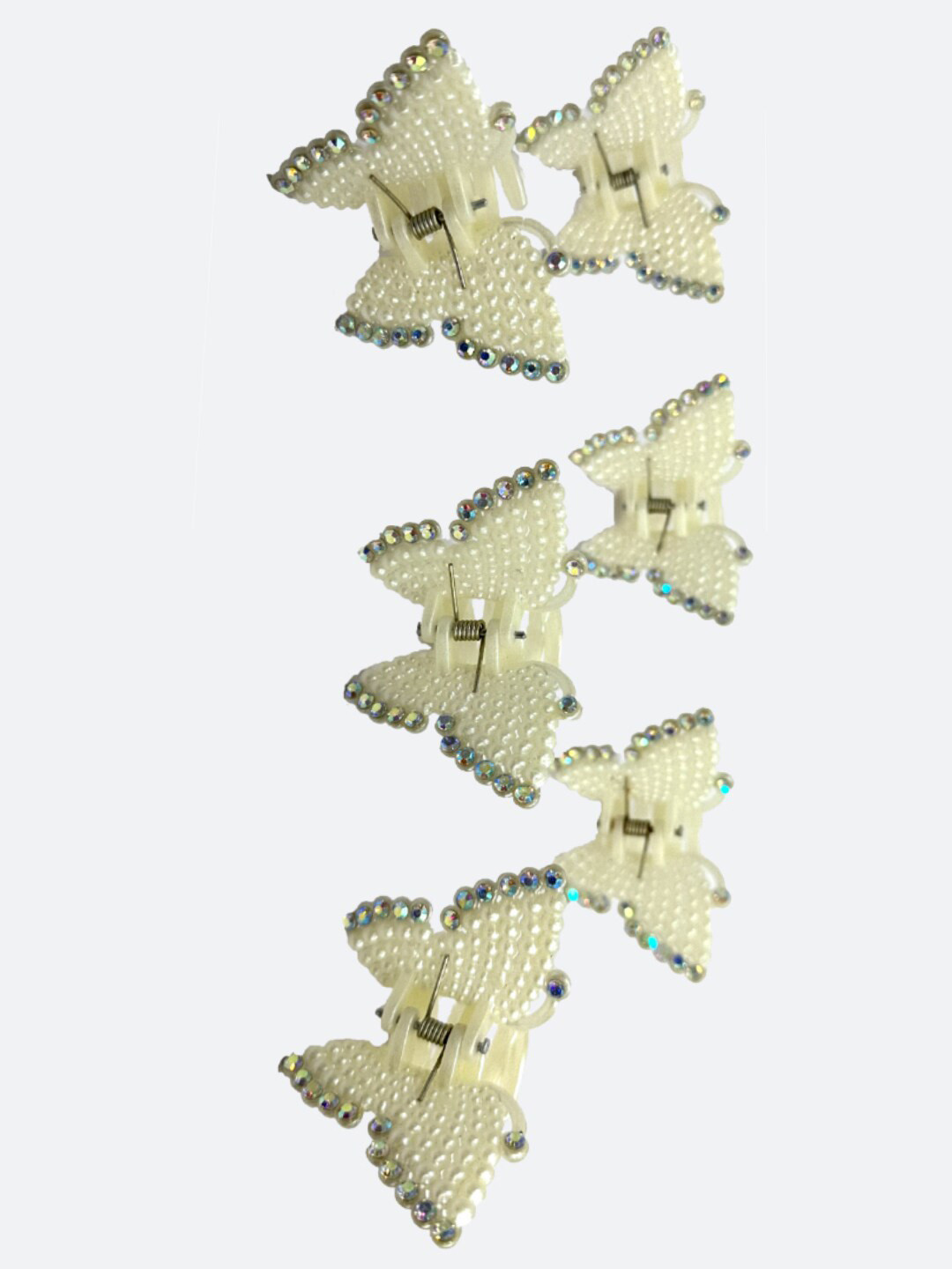 FCK-3 Set of 6 Embellished Claw Clips