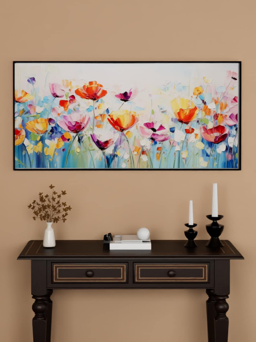 Art Street Tulip Canvas Wall Rectangle Paintings Wall Art - 46 x 22 In