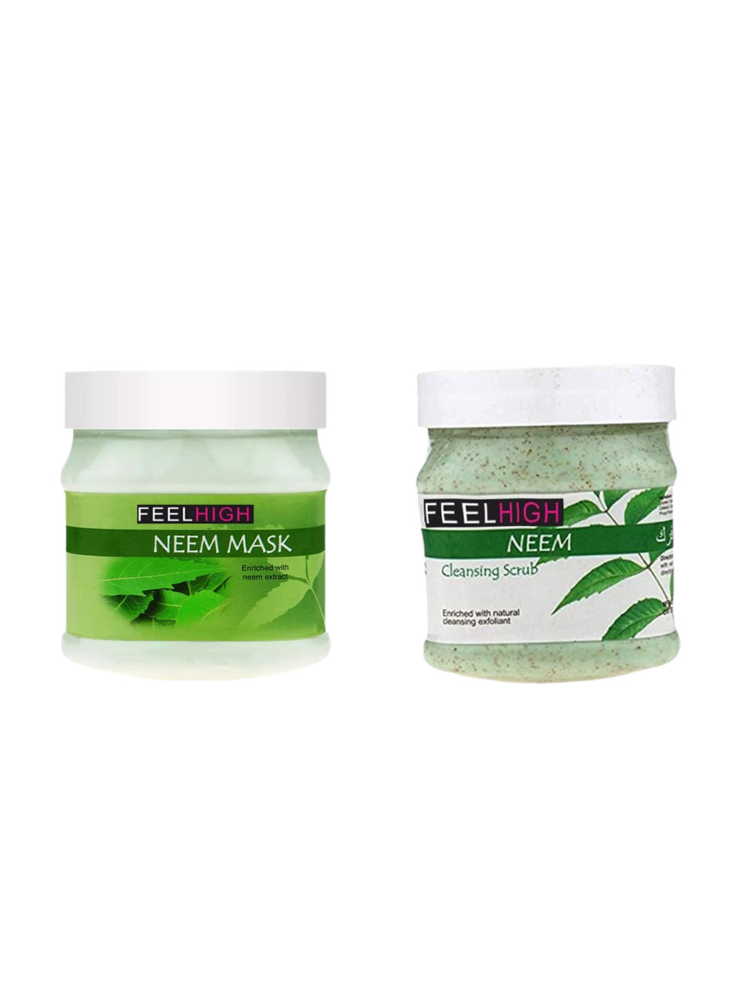 FEELHIGH Set of Neem Mask & Neem Scrub - 500 ml each