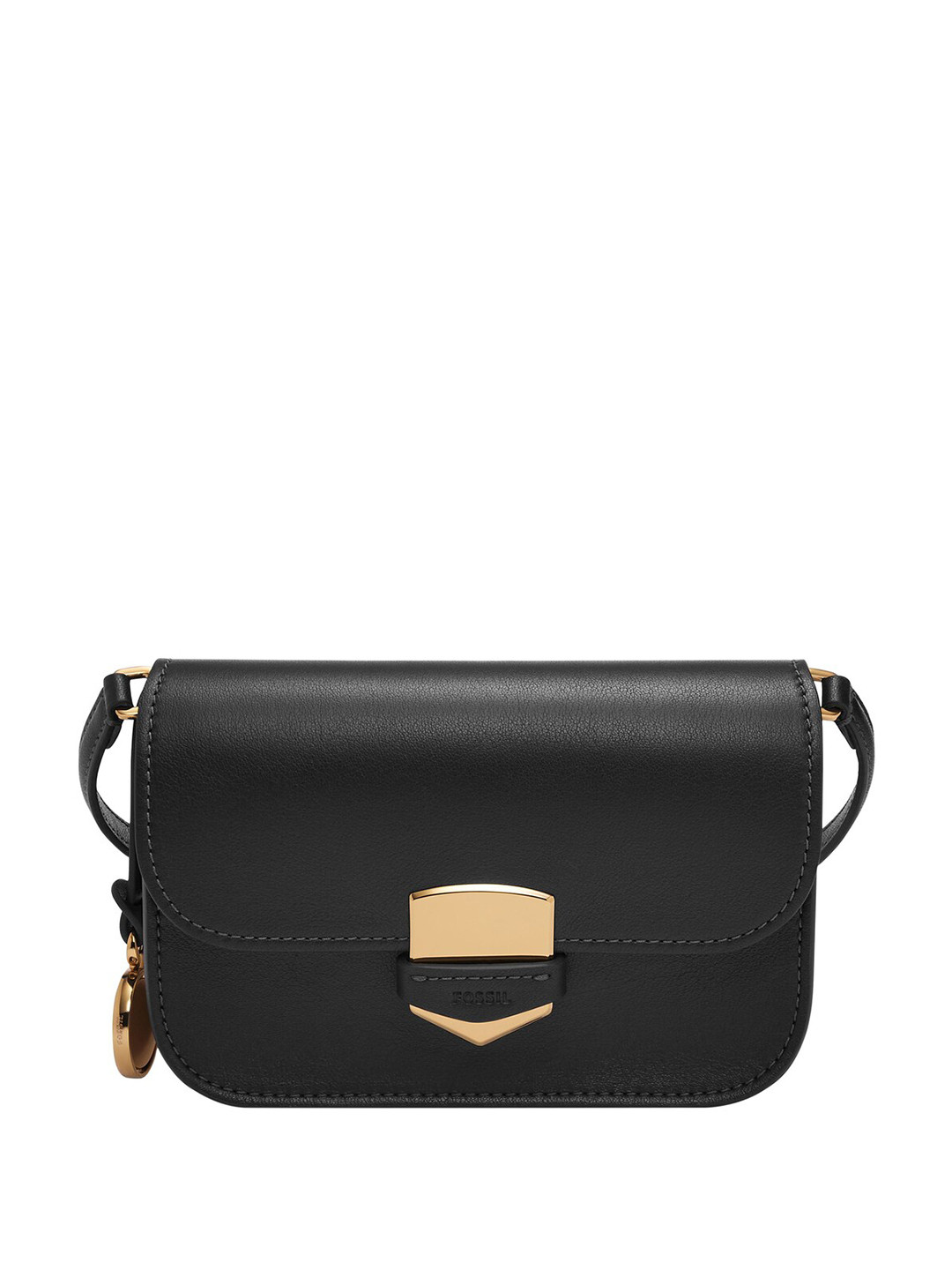 Fossil Leather Structured Sling Bag