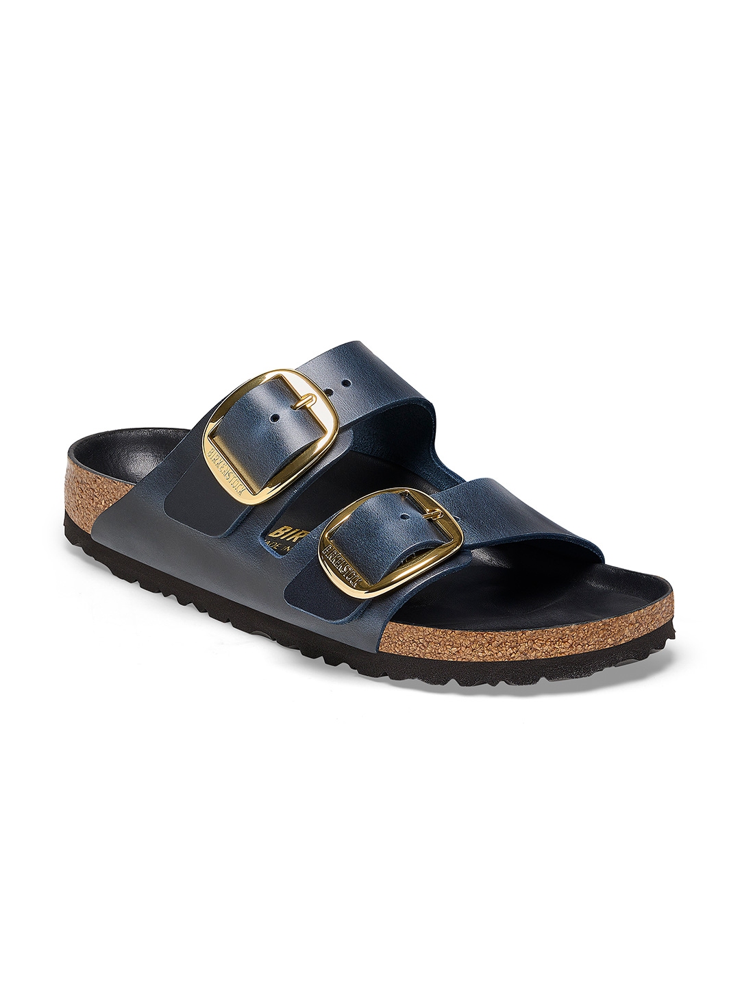 Buy Birkenstock Arizona Big Buckle Blue Narrow Width Oiled Leather Two Strap Sandals Flats for Women 24616110 Myntra