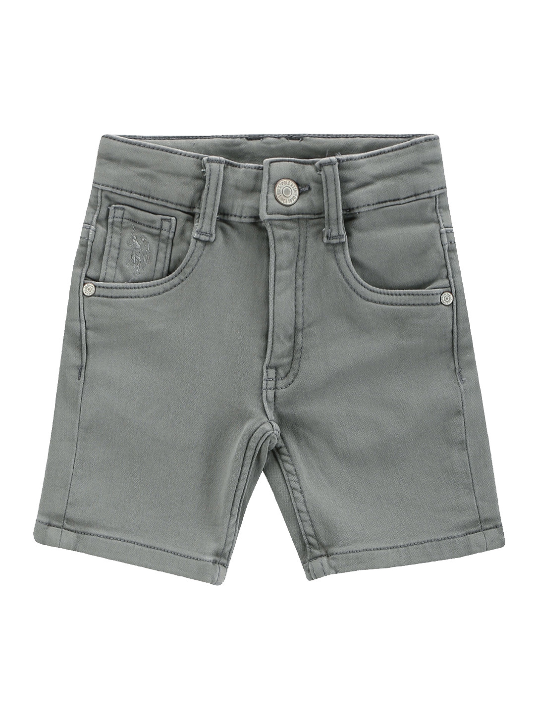 U.S. Polo Assn. Kids Boys Grey Denim Shorts