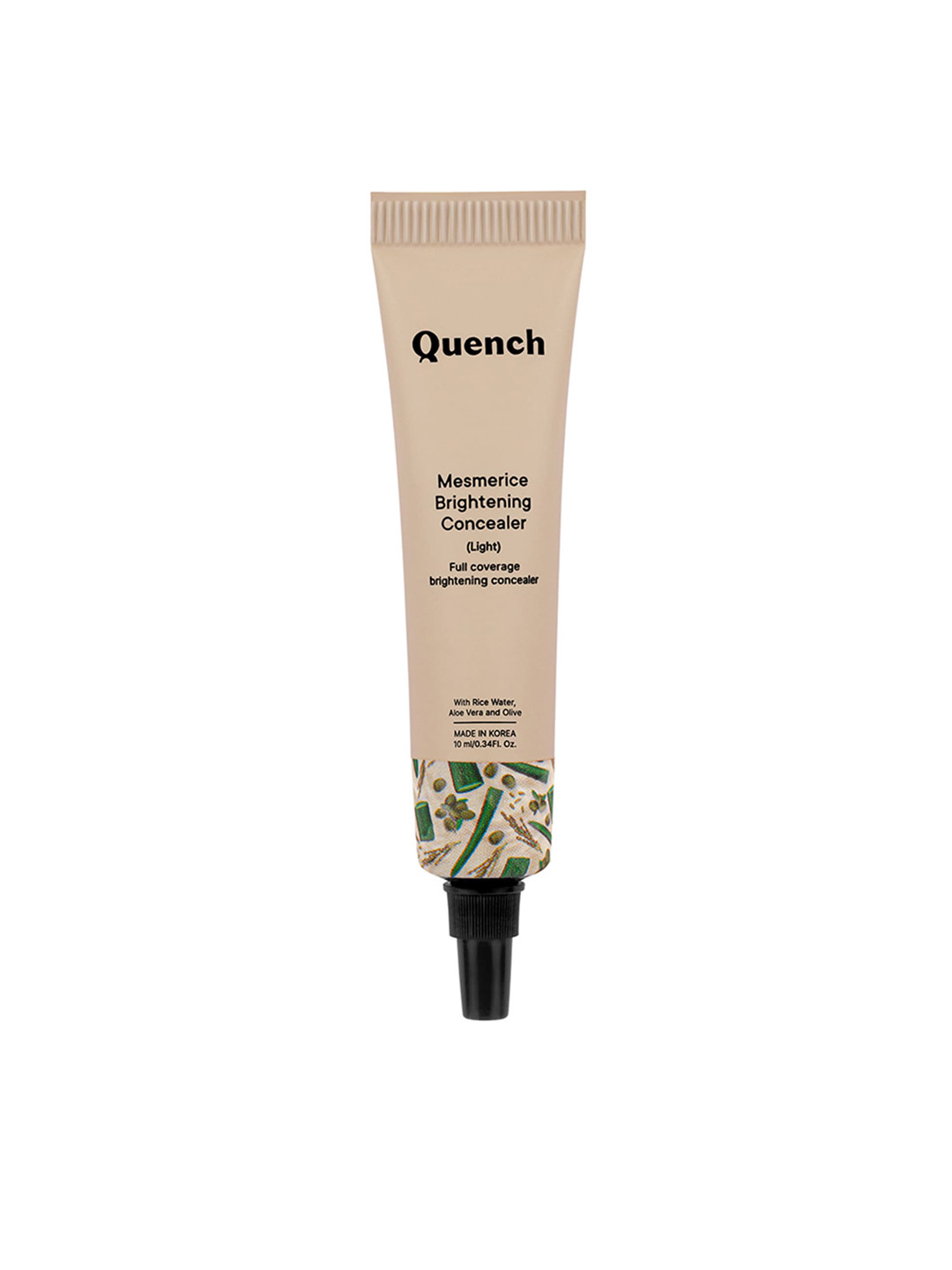 Quench Brightening Natural Cream Concealer to Brighten Under Eyes - 10ml - Light