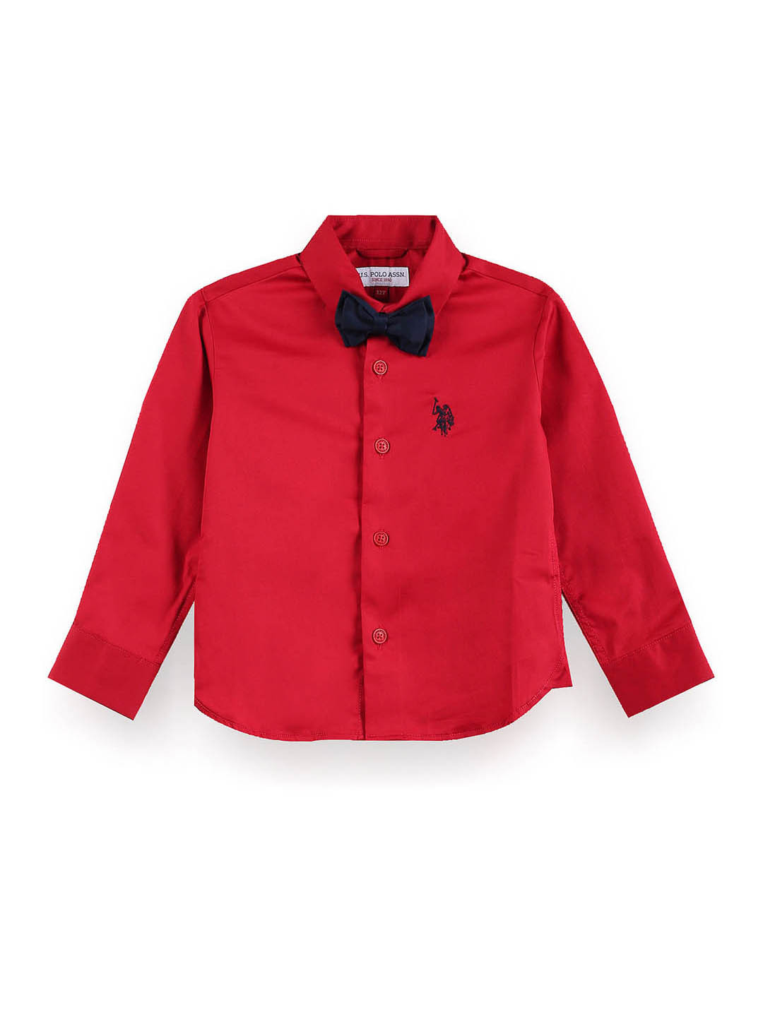 U.S. Polo Assn. Kids Boys Classic Spread Collar Pure Cotton Party Shirt