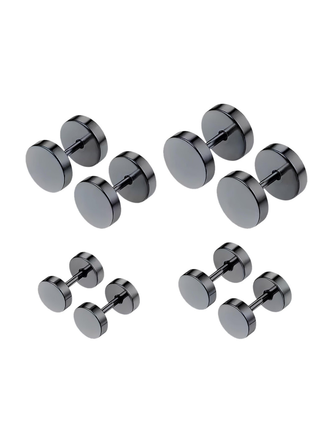 KARISHMA KREATIONS Pack Of 4 Contemporary Studs Earrings