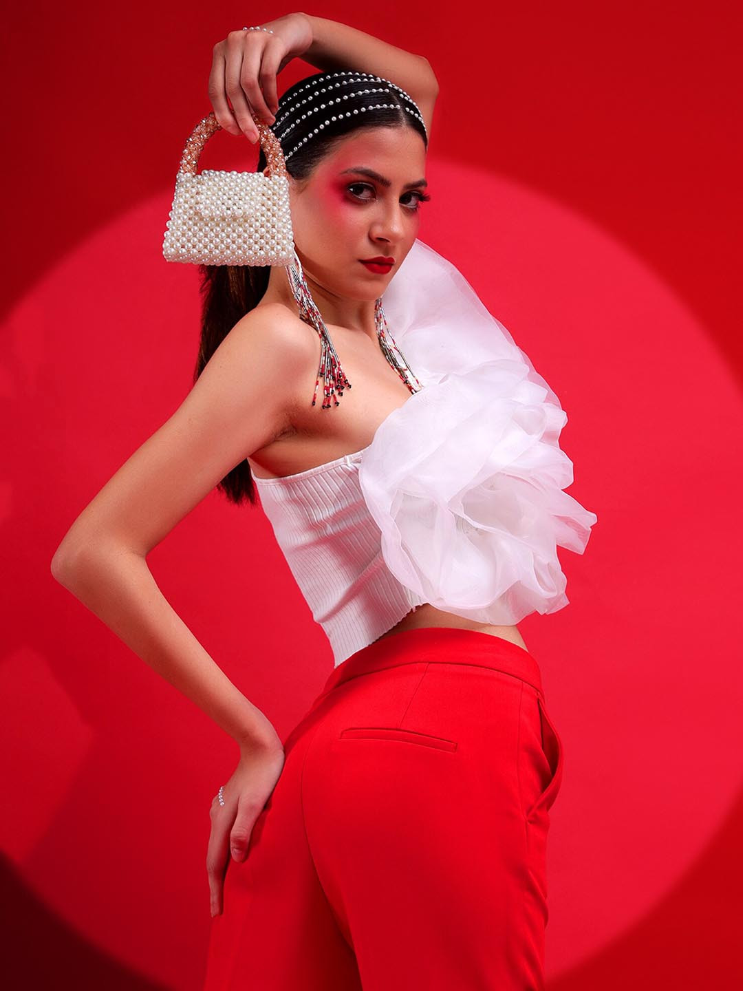 MODARTA Beaded Handheld Bag