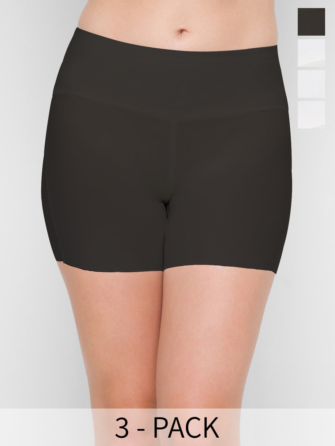 FashionRack Pack Of 3 Seamless Boy Shorts 50813_BWW