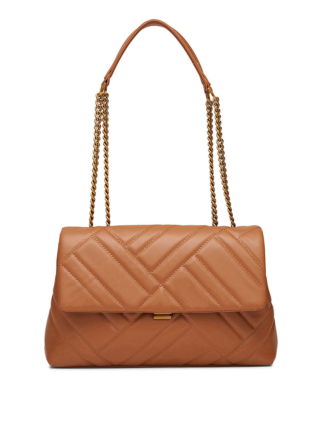 MIRAGGIO Alicia Brown Sling Bag With Adjustable Chain Strap