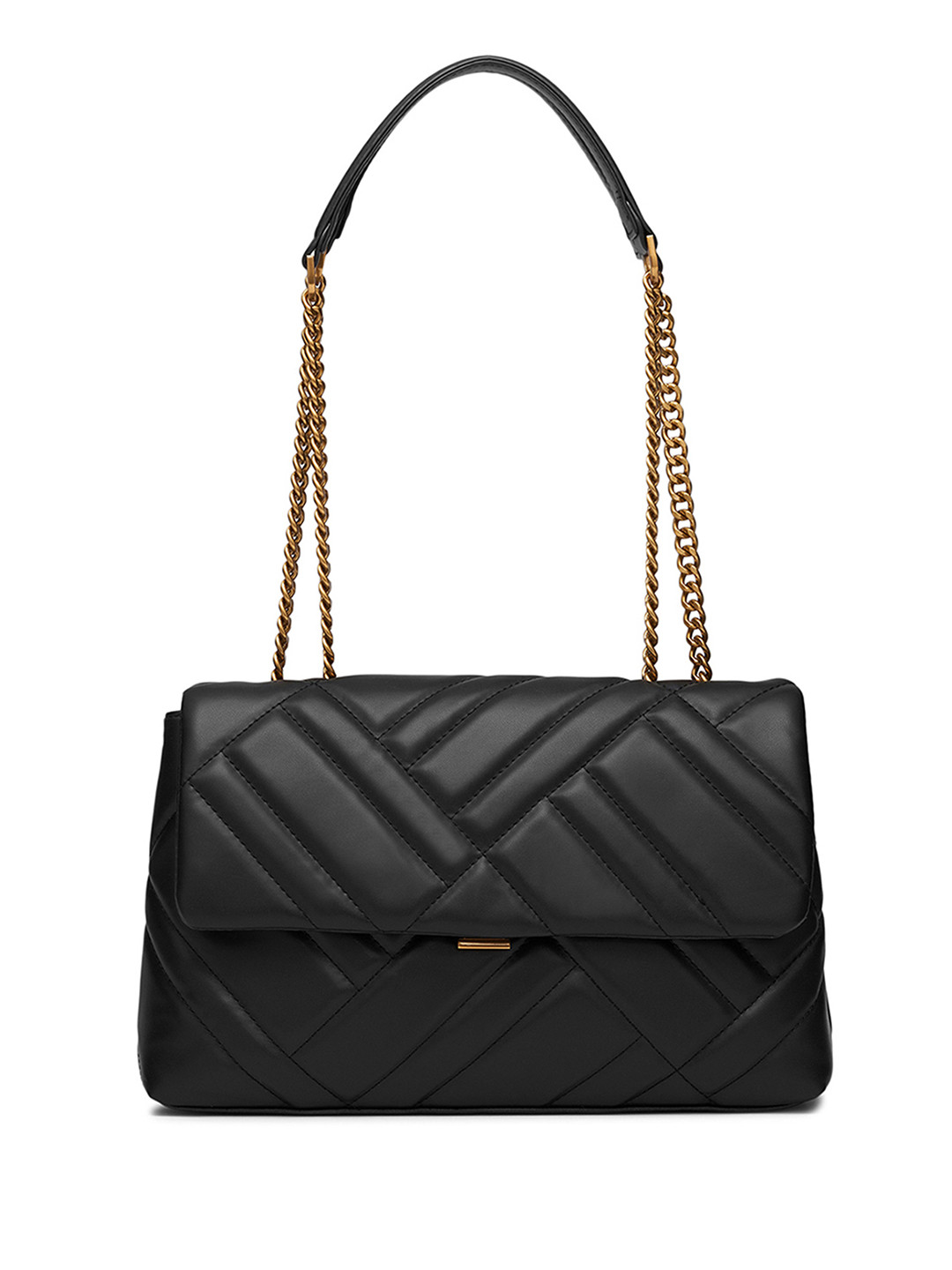 MIRAGGIO Alicia Black Sling Bag With Adjustable Chain Strap