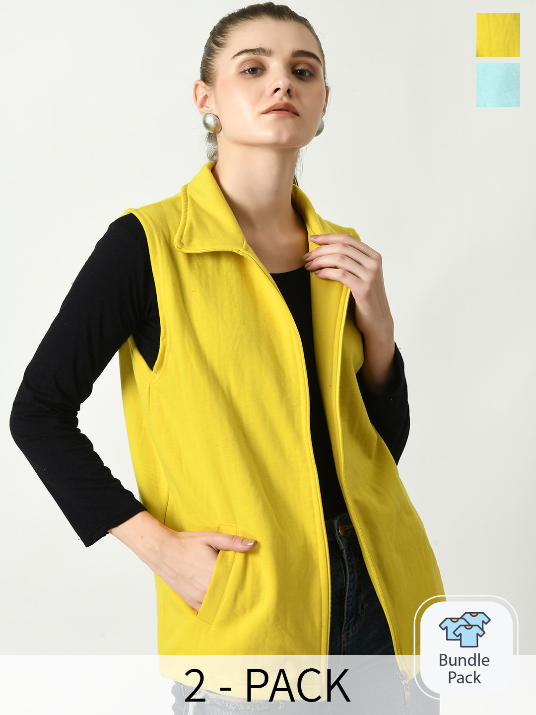 BAESD Pack Of 2 Lightweight Open Front Jacket