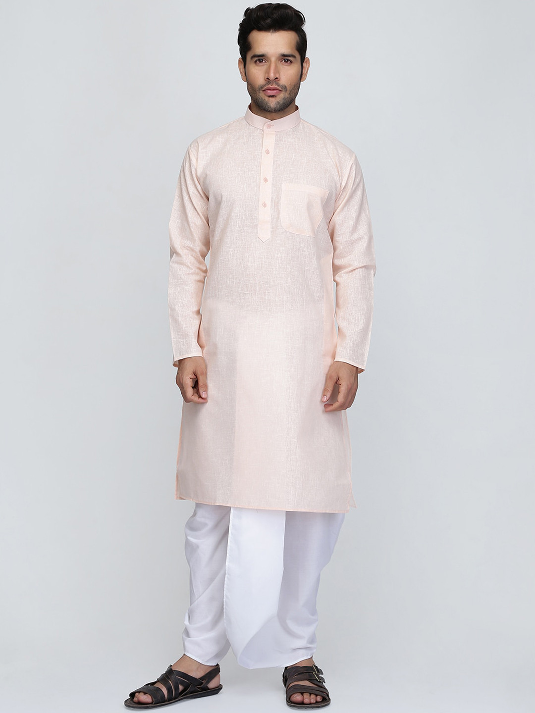 ROYAL KURTA Mandarin Collar Summer Sheers Kurta