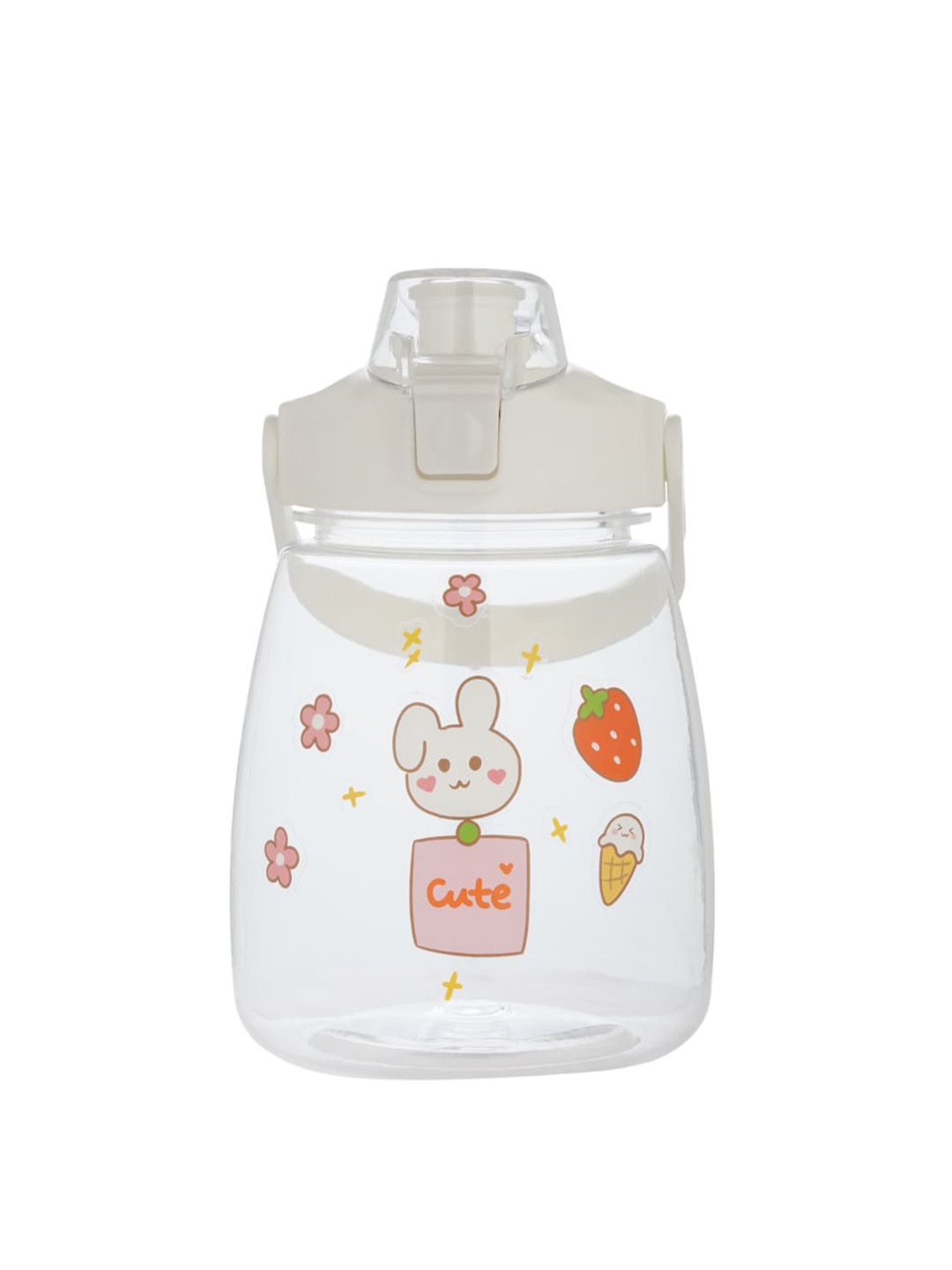 GUCHIGU GUCHIGU White Conversational Plastic Lockable Lid Sipper - 1.2L