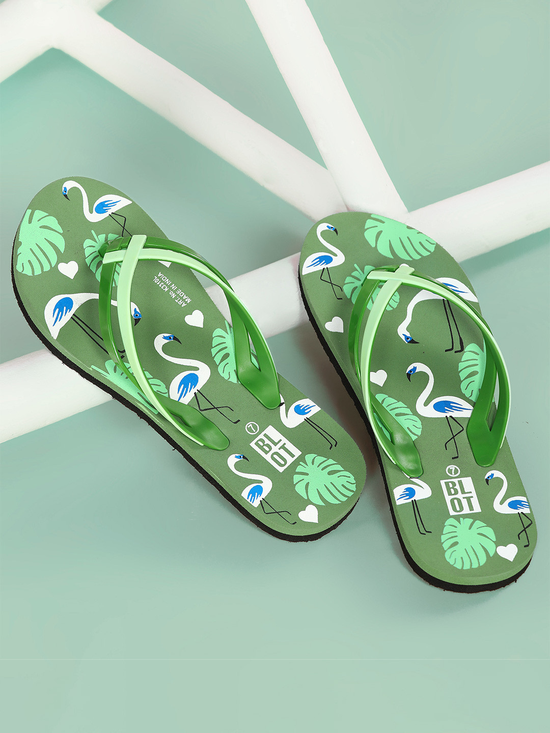 Paragon Women Printed Thong Flip-Flops