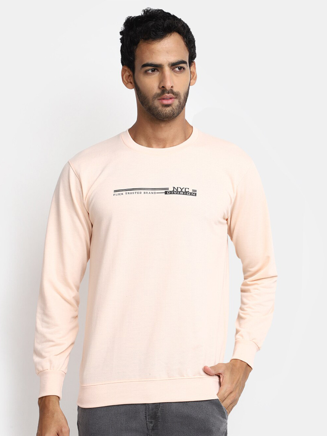 V-Mart Typography Regular Fit Cotton Casual T-shirt