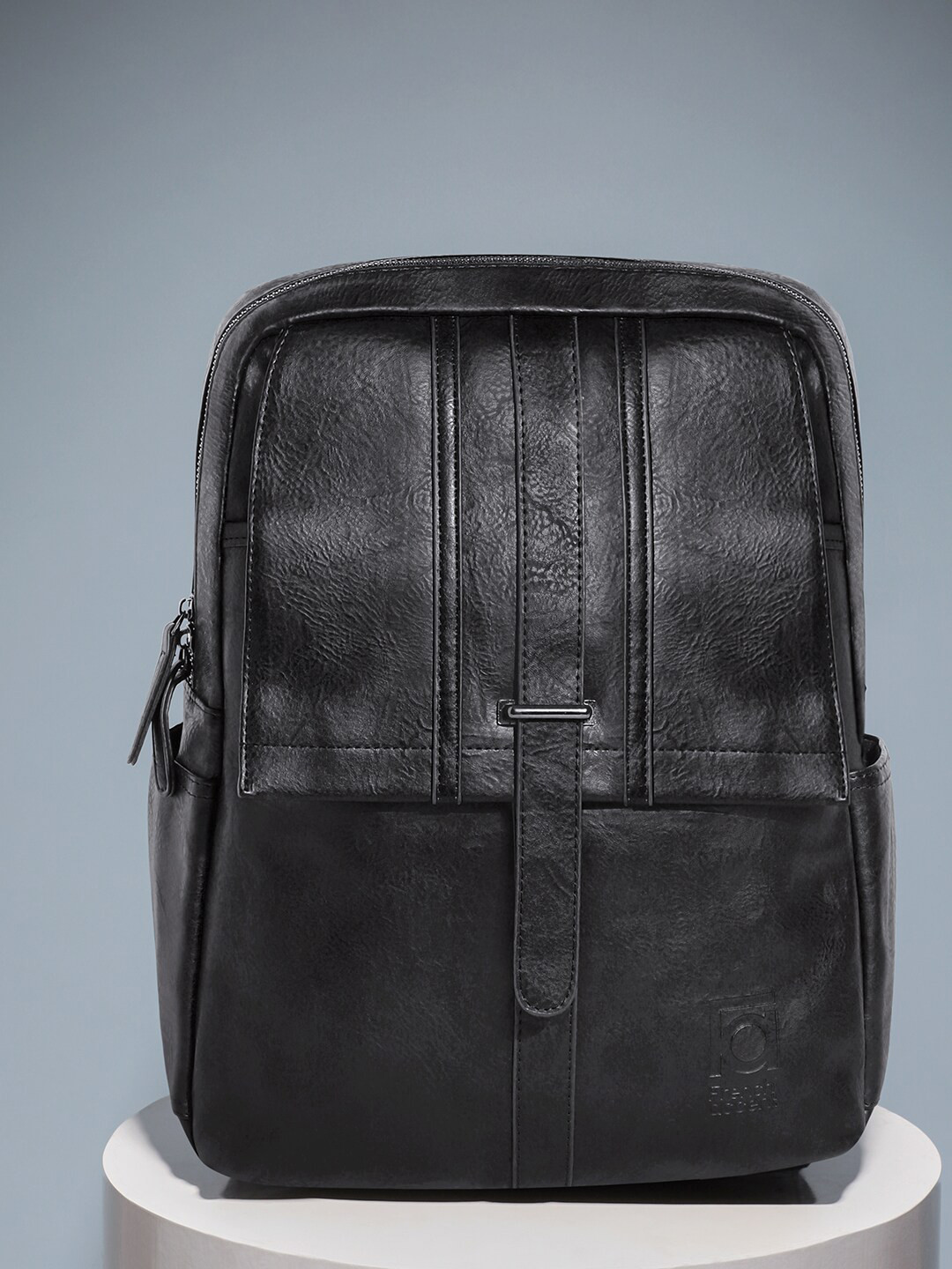 French Accent Men Textured 18 inch Laptop Backpack