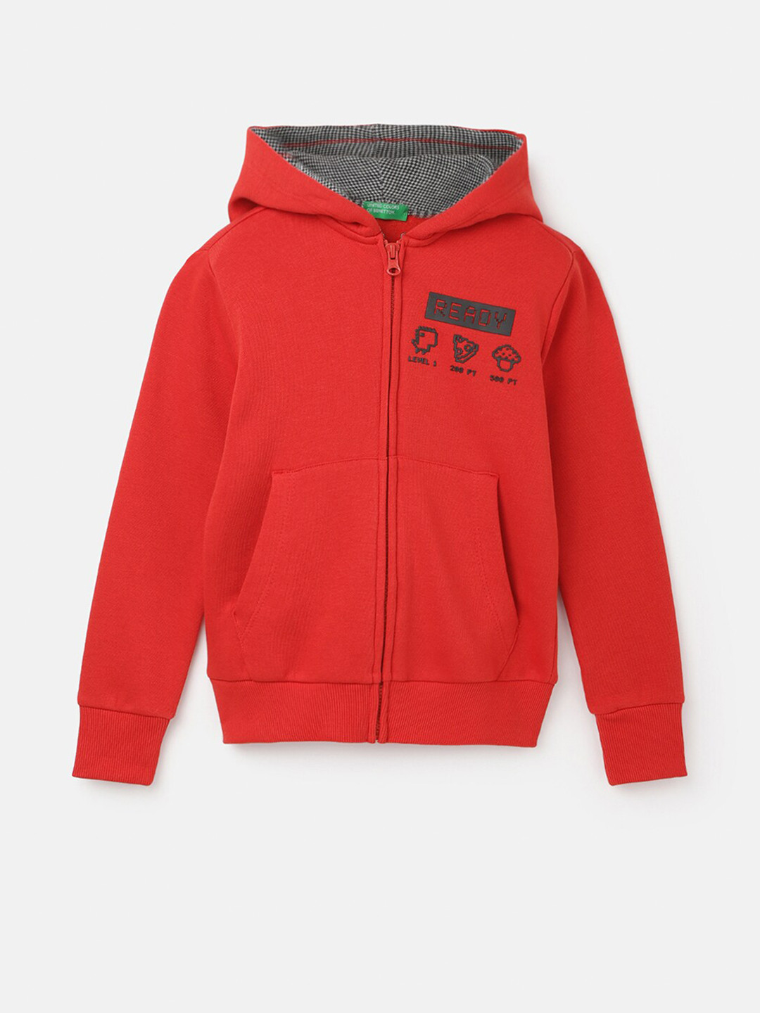United Colors of Benetton Infant Boys Front Open Hooded Sweatshirt