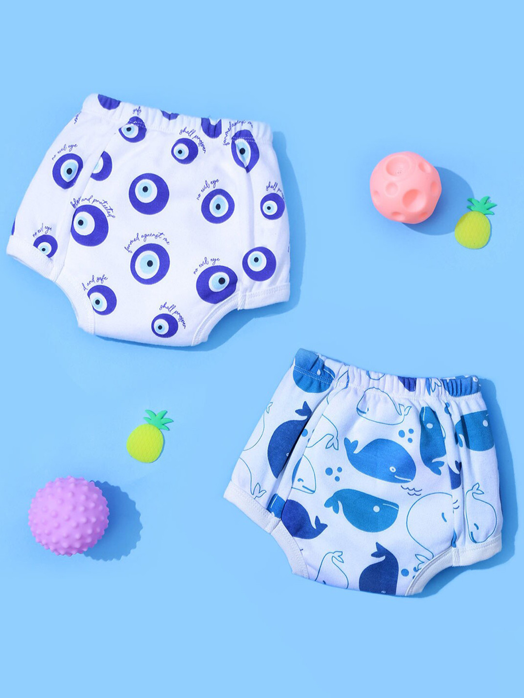 Snugkins Pack of 2 Unisex Pure Cotton Reusable Potty Training Pants