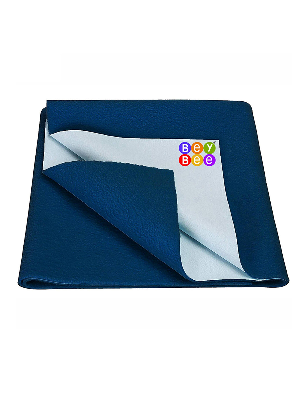 BeyBee Kids Blue Cotton Breathable Waterproof Single Mattress Protector