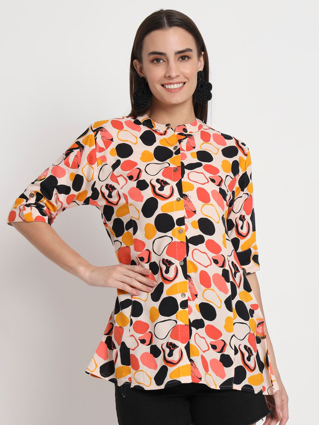 Stuffie Land Abstract Printed Tunic
