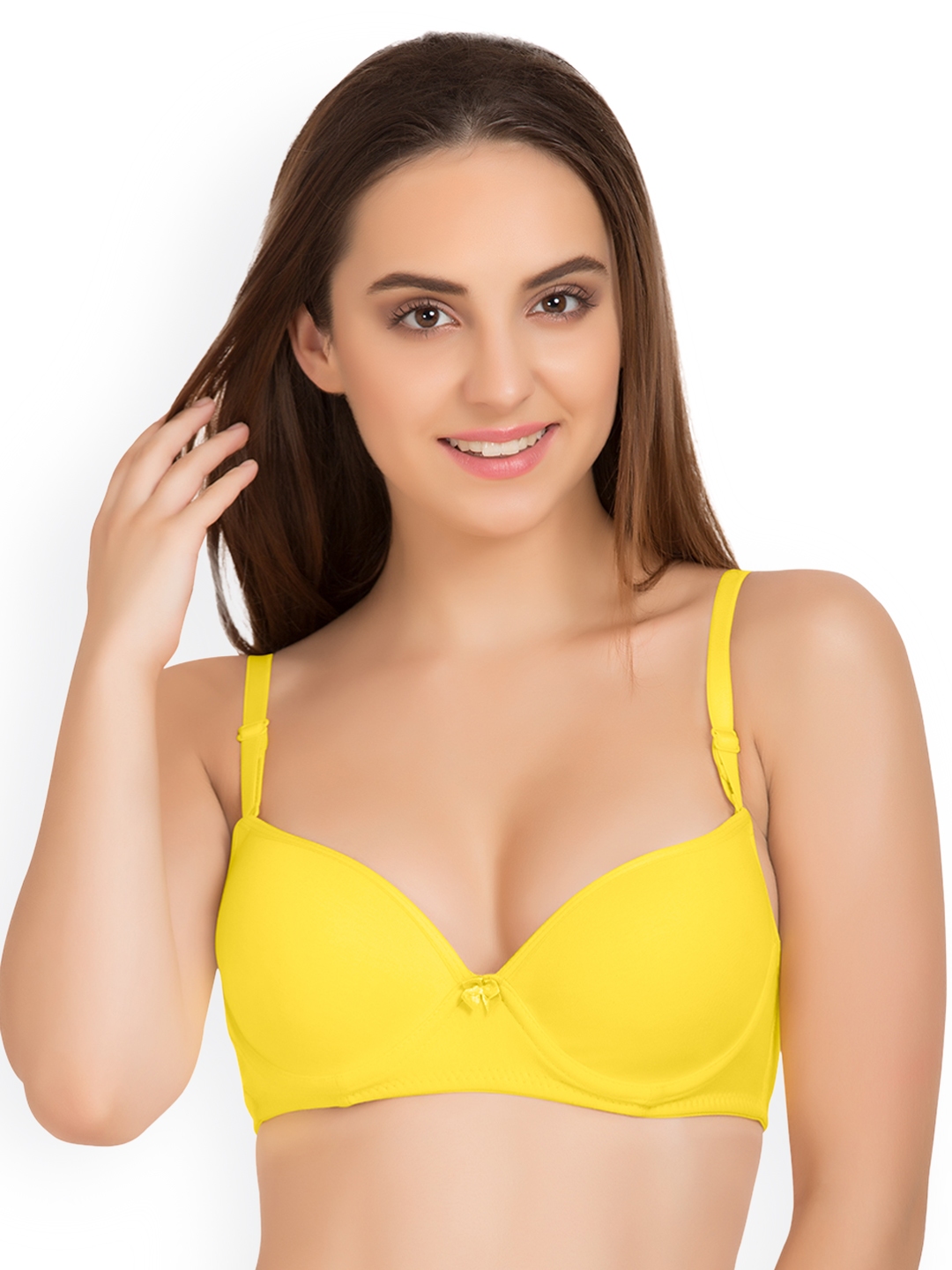 Candyskin Push Up Wired Full Coverage Bra - Yellow