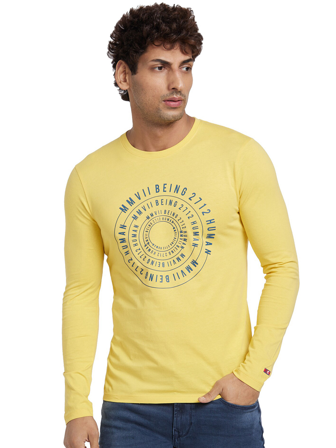 Being Human graphic printed Slim Fit Opaque Cotton Casual T-Shirt