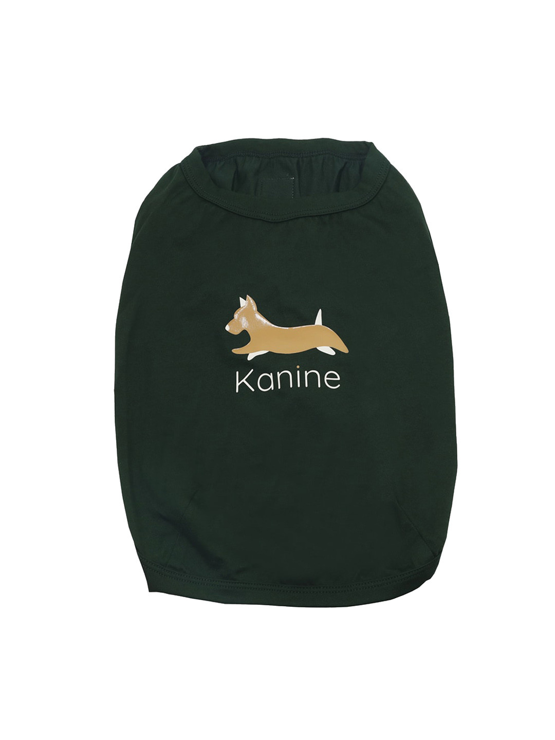 Kanine Collection Green Printed Cotton Dog T-shirt