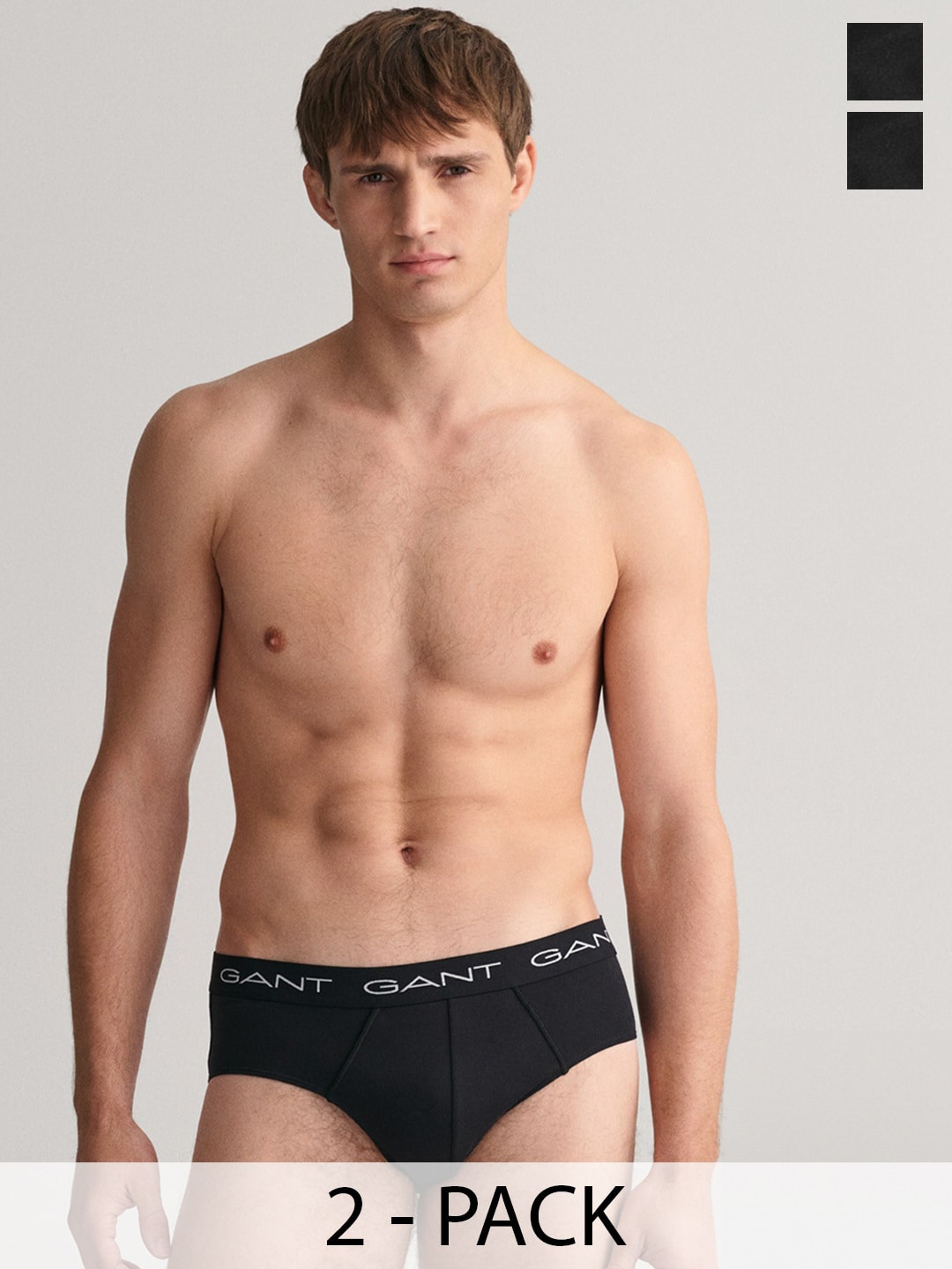 GANT Pack Of 3 Mid-rise Pure Cotton Basic Briefs GMW23-900013001005