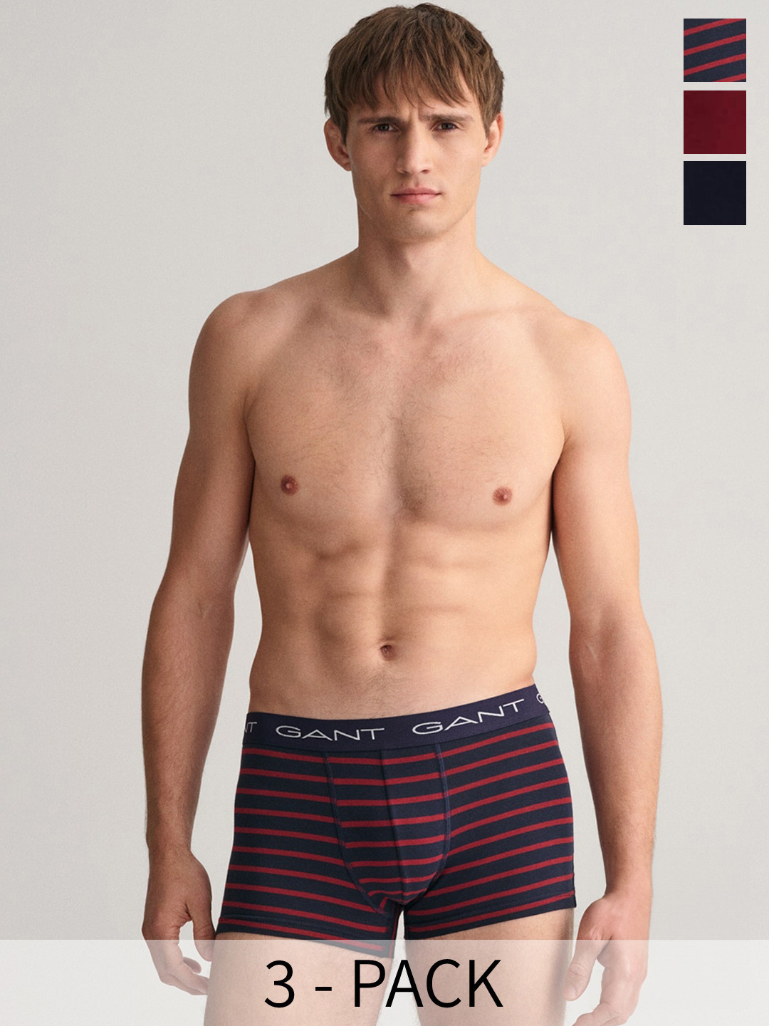 GANT Pack Of 3 Pure Cotton Slim-fit Trunks GMW23-902333023433