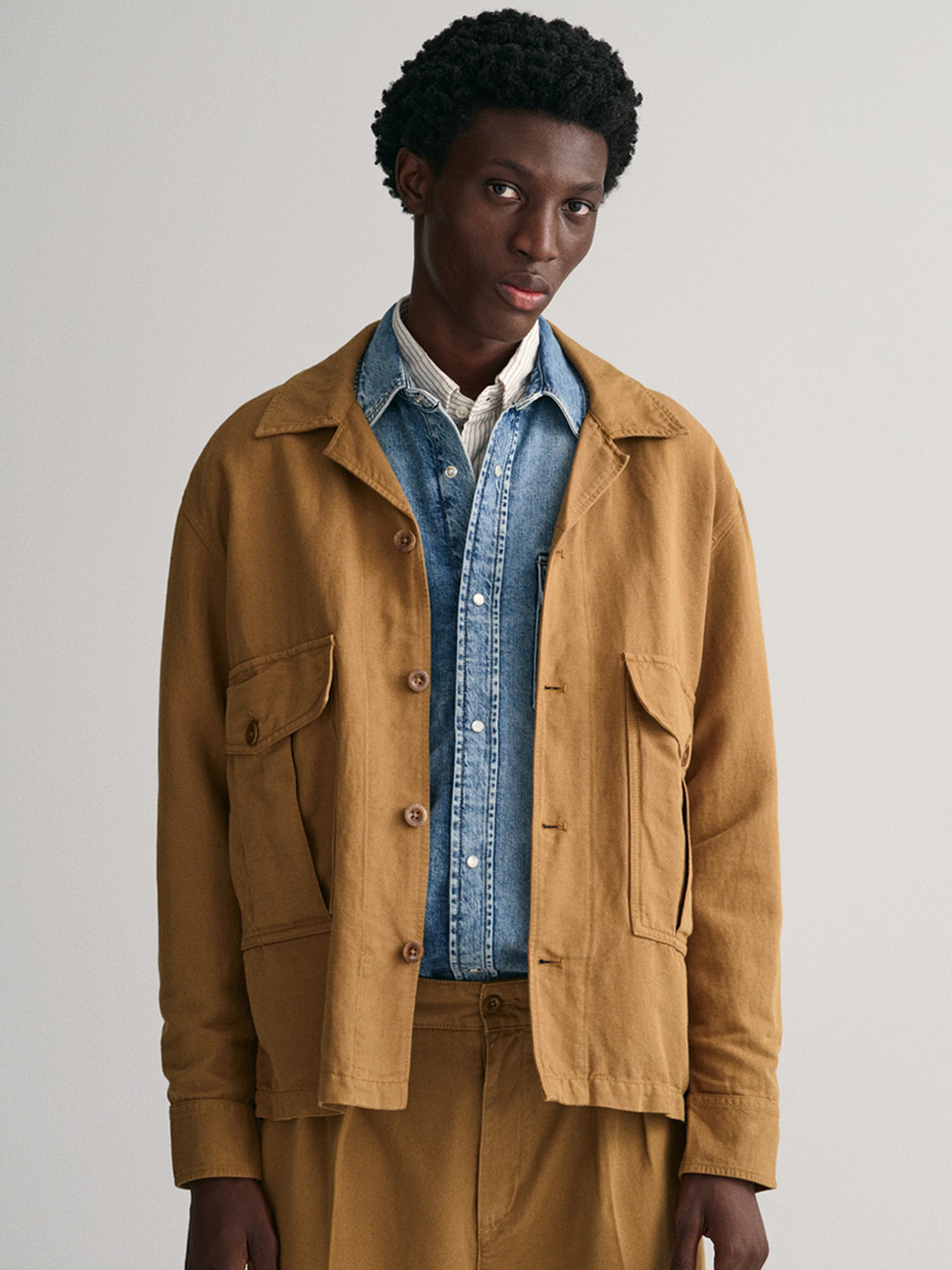 GANT Longline Linen Cotton Tailored Jacket